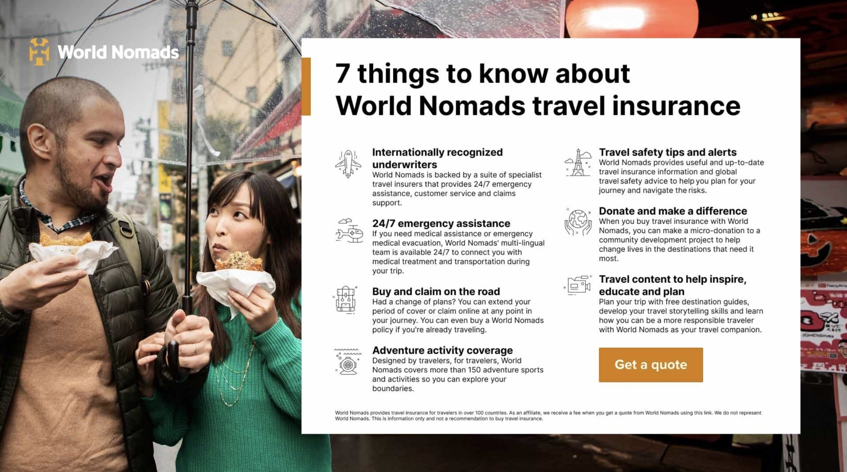 7 things to know about World Nomads travel insurance
