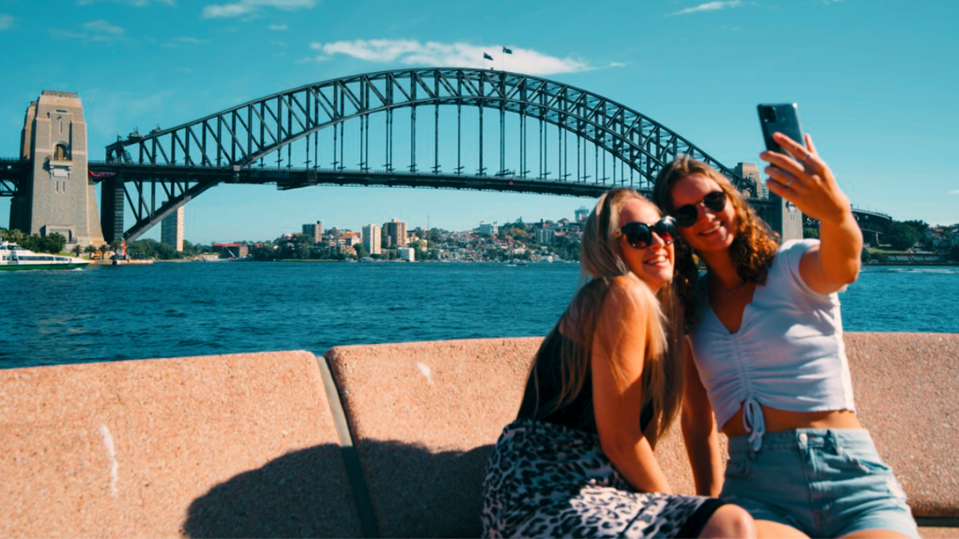 Sydney Harbour Bridge Selfie - Two Female Travellers - Welcome to Sydney - Welcome to Travel