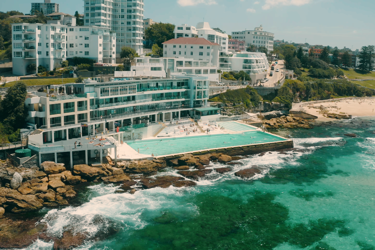 A shot of the icebergs pool at Bondi Beach