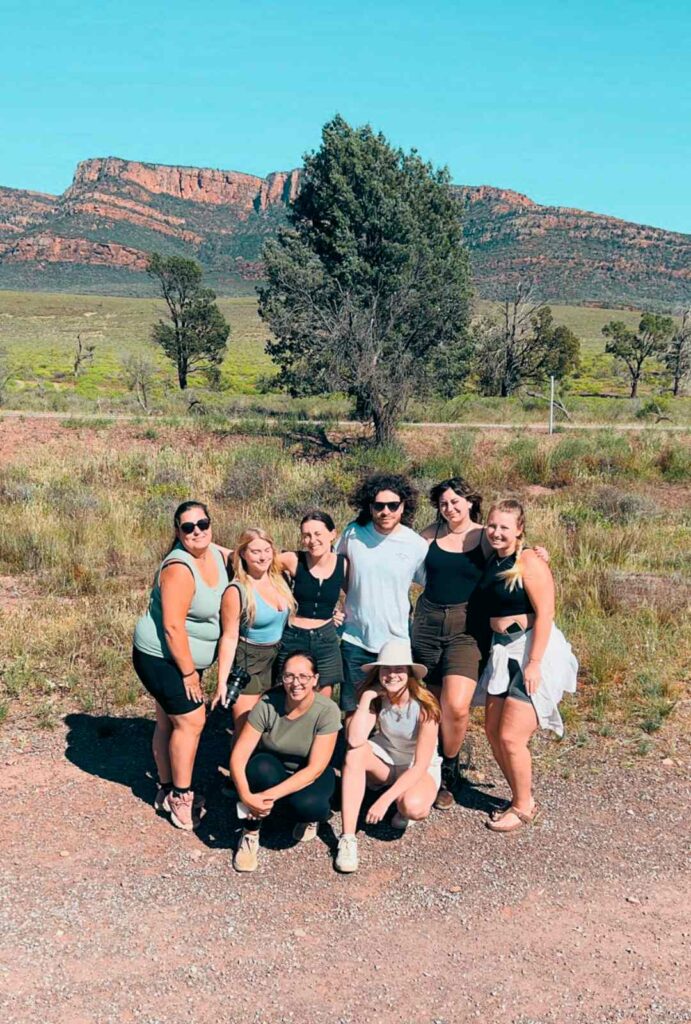 Community tour - Uluru, Flinders Ranges, group young travellers