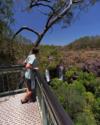 Located in Litchfield National Park, the spectacular Florence Falls cascade into a plunge pool, set in a pocket of monsoon forest.